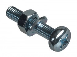 Forgefix Machine Screw Pozi Pan Head ZP M6 x 30mm Forge Pack 6