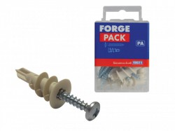 Forgefix Cavity Wall Nylon Speed Plug 4.5 x 35mm Forge Pack 10