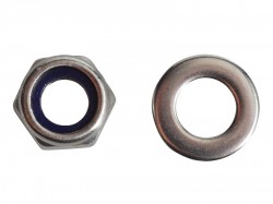 Forgefix Nyloc Nuts & Washers A2 Stainless Steel M6 Forge Pack 20