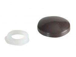 Forgefix Domed Cover Cap Dark Brown No. 6-8 Forge Pack 20