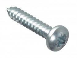 Forgefix Self-Tapping Screw Pozi Pan Head ZP 1in x 10 Forge Pack 15