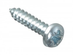 Forgefix Self-Tapping Screw Pozi Pan Head ZP 5/8in x 6 Forge Pack 50
