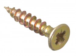 Forgefix Multi-Purpose Pozi Screw CSK ST ZYP 3.0 x 16mm Box 200