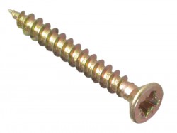 Forgefix Multi-Purpose Pozi Screw CSK ST ZYP 3.5 x 30mm Box 200