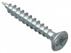 ForgeFix Multi-Purpose Pozi Compatible Screw CSK ST ZP 3.5 x 30mm Box 200