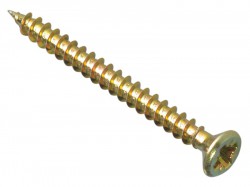 Forgefix Multi-Purpose Pozi Screw CSK ST ZYP 3.5 x 50mm Box 200