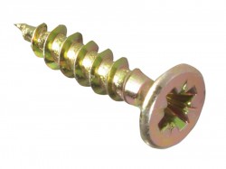 Forgefix Multi-Purpose Pozi Screw CSK ST ZYP 4.0 x 15mm Box 200