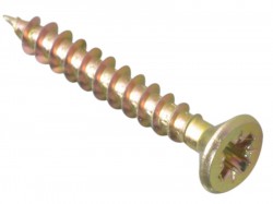 Forgefix Multi-Purpose Pozi Screw CSK ST ZYP 4.0 x 35mm Box 200