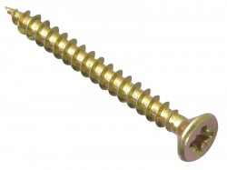 Forgefix Multi-Purpose Pozi Screw CSK ST ZYP 4.0 x 40mm Box 200