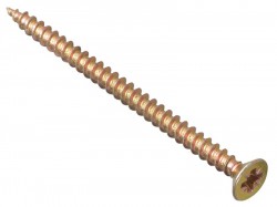 ForgeFix Multi-Purpose Pozi Compatible Screw CSK ST ZYP 4.0 x 60mm Box 200