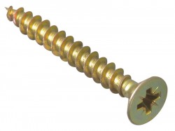 Forgefix Multi-Purpose Pozi Screw CSK ST ZYP 6.0 x 40mm Box 200