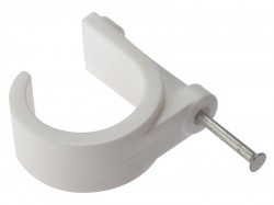 Forgefix Pipe Clip with Masonry Nail 28mm Box 100