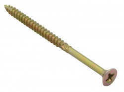ForgeFix Spectre PZ Compatible Wood Screw CSK ZYP 5.0 x 100mm Box 100