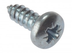 Forgefix Self-Tapping Screw Pozi Pan Head ZP 2in x 10 Box 200