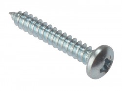 Forgefix Self-Tapping Screw Pozi Pan Head ZP 1in x 8 Box 200