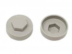 ForgeFix TechFast Cover Cap Goosewing Grey 16mm (Pack 100)