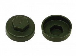 ForgeFix TechFast Cover Cap Olive Green 16mm (Pack 100)