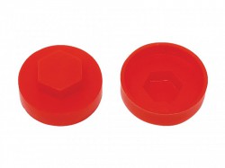 ForgeFix TechFast Cover Cap Poppy Red 16mm (Pack 100)