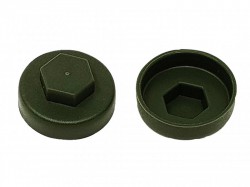 ForgeFix TechFast Cover Cap Olive Green 19mm (Pack 100)