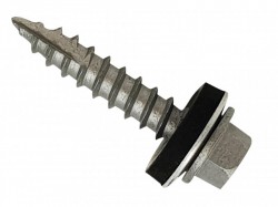 ForgeFix TechFast Metal Roofing to Timber Hex Screw T17 Gash Point 6.3 x 80mm Box 100