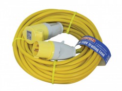 Faithfull Power Plus Trailing Lead 14 Metre 1750W 16 Amp 2.5mm Cable 110 Volt