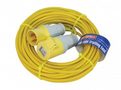 Faithfull Power Plus Trailing Lead 14 Metre 1750W 16 Amp 1.5mm Cable 110 Volt