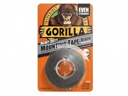 Gorilla Glue Gorilla Heavy-Duty Mounting Tape Black 25.4mm x 1.52m