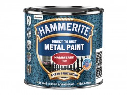 Hammerite Direct to Rust Hammered Finish Paint Red 250ml