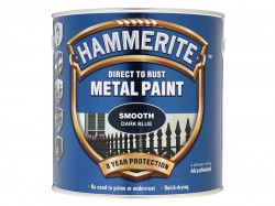 Hammerite Direct to Rust Smooth Finish Metal Paint Dark Blue 2.5 Litre