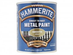 Hammerite Direct to Rust Smooth Finish 750ml Gold