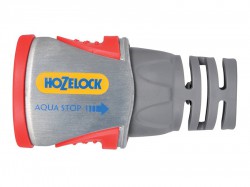 Hozelock 2035 Pro Metal Aqua Stop Hose Connector 12.5 - 15mm (1/2 - 5/8in)