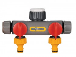 Hozelock Two Way Tap Connector 1/2 - 1in BSP