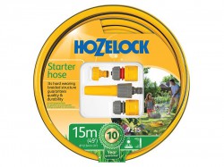 Hozelock Starter Hose Starter Set 15 Metre 12.5mm (1/2in) Diameter