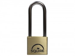 Henry Squire LN4LS Lion Brass Padlock 5-Pin 40mm - 65mm Long Shackle