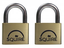 Henry Squire LN4T Lion Brass Padlocks 5-Pin 40mm Twin Pack (2 x LN4KA)