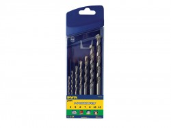 IRWIN Masonry Drill Bit Set of 7: 4, 5, 6, 7, 8, 10, & 12mm