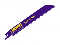 IRWIN 606R 150mm Sabre Saw Blade  Fast Cutting Wood  Pack of 5