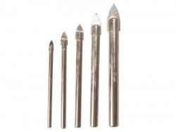 IRWIN Glass & Tile Drill Bit Set of 5: 4, 5, 6, 8 & 10mm