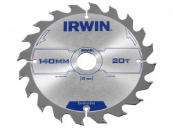IRWIN Circular Saw Blade 140 x 20mm x 20T ATB