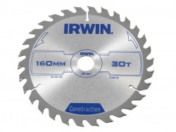 IRWIN Circular Saw Blade 160 x 20mm x 30T ATB
