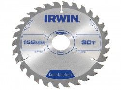 IRWIN Circular Saw Blade 165 x 30mm x 30T ATB