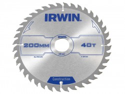 IRWIN Circular Saw Blade 200 x 30mm x 40T ATB
