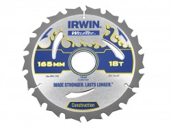 IRWIN Weldtec Circular Saw Blade 165 x 30mm x 18T ATB