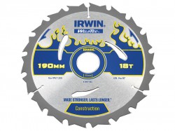 IRWIN Weldtec Circular Saw Blade 190 x 30mm x 18T ATB