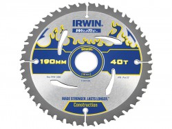 IRWIN Weldtec Circular Saw Blade 190 x 30mm x 40T ATB