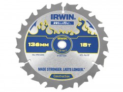 IRWIN Weldtec Cordless Circular Saw Blade 136 x 10mm x 18T ATB