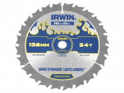 IRWIN Weldtec Cordless Circular Saw Blade 136 x 10mm x 24T ATB C
