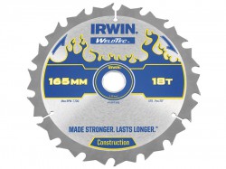 IRWIN Weldtec Cordless Circular Saw Blade 165 x 20mm x 18T ATB C