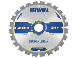IRWIN Construction Circular Saw Blade 216 x 30mm x 24T ATB/Neg M