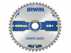 IRWIN Construction Circular Saw Blade 250 x 30mm x 48T ATB/Neg M